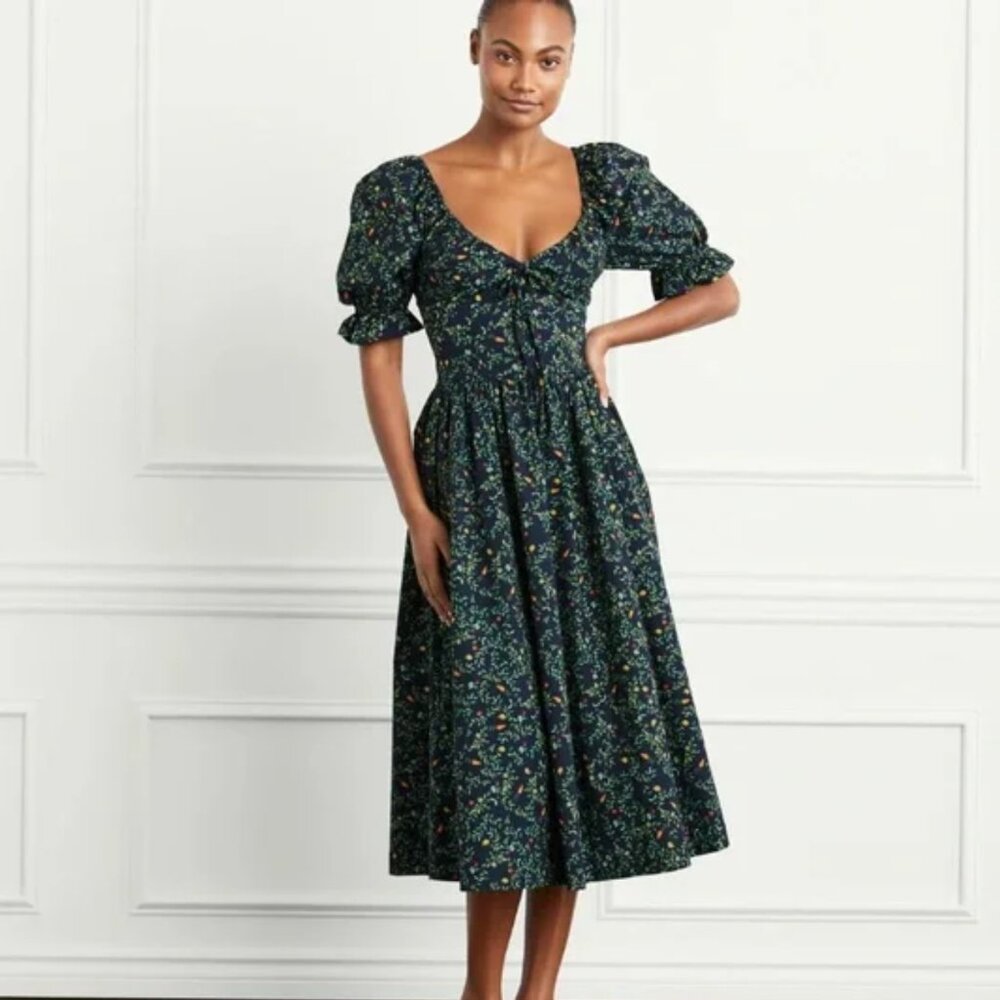 Hill House Ophelia Dress Midnight Garden Print